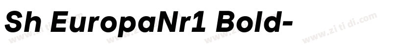 Sh EuropaNr1 Bold字体转换
